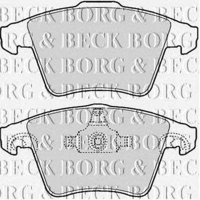 BORG & BECK bbp2107 -  Комплект тормозных колодок, дисковый тормоз